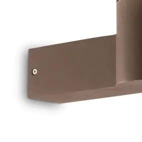 Applique classico esterno Ideal Lux CLIO 326788 E27 LED alluminio caffè plastica