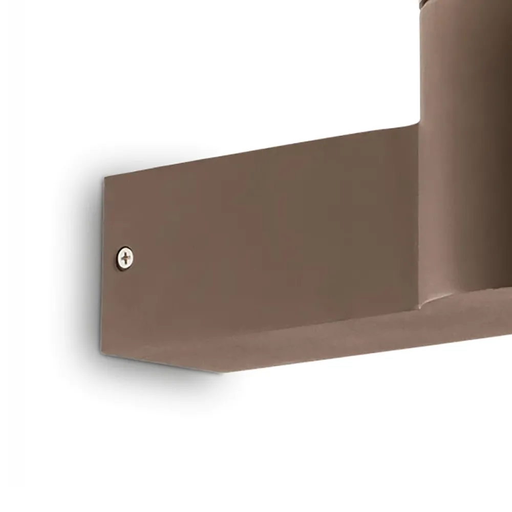 Applique classico esterno Ideal Lux CLIO 326788 E27 LED alluminio caffè plastica
