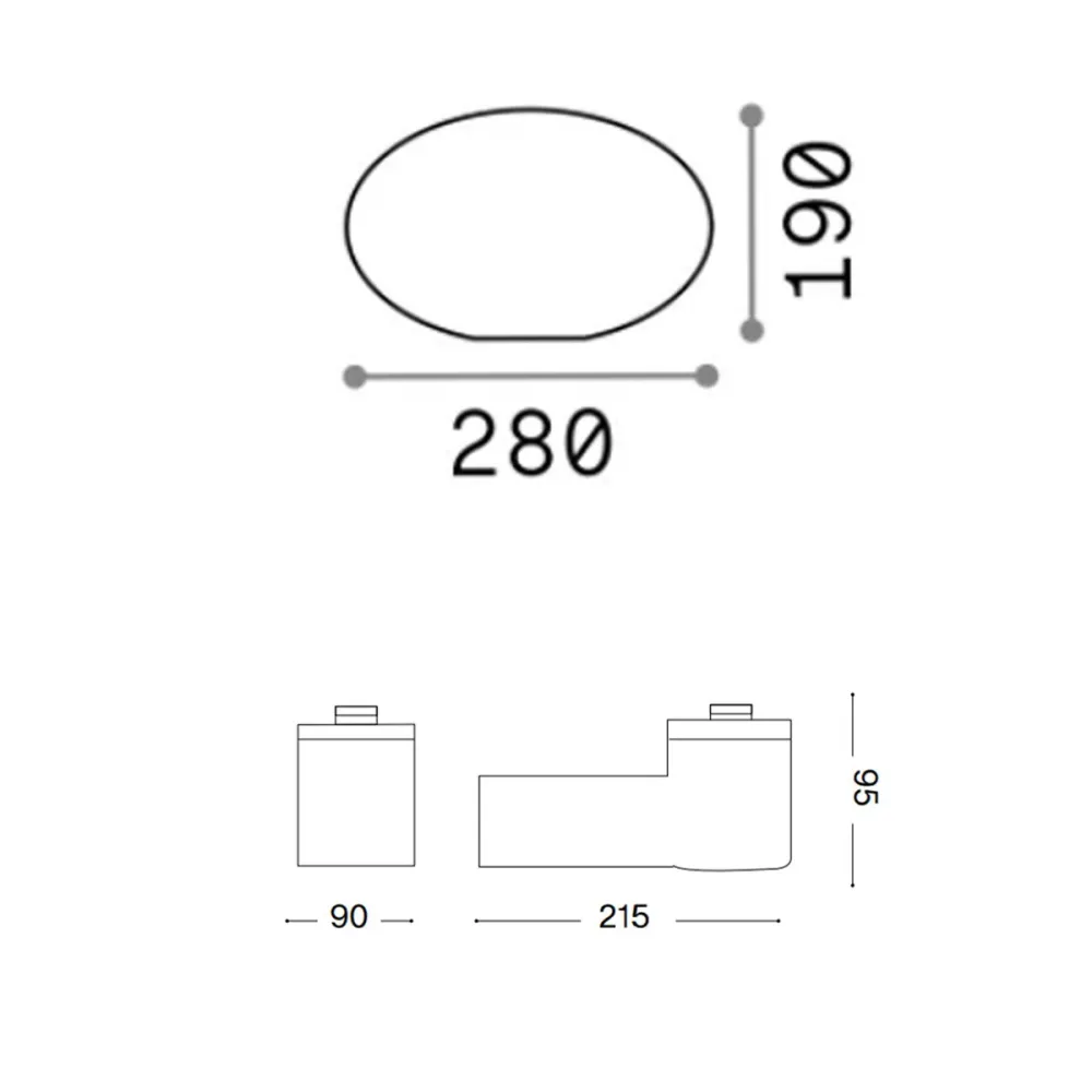 Aplique de pared moderno para exterior CLIO MAP1 de Ideal Lux