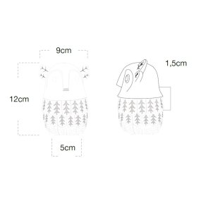 Gips Lampadari Bartalini OWL GU10 LED-Kronleuchter
