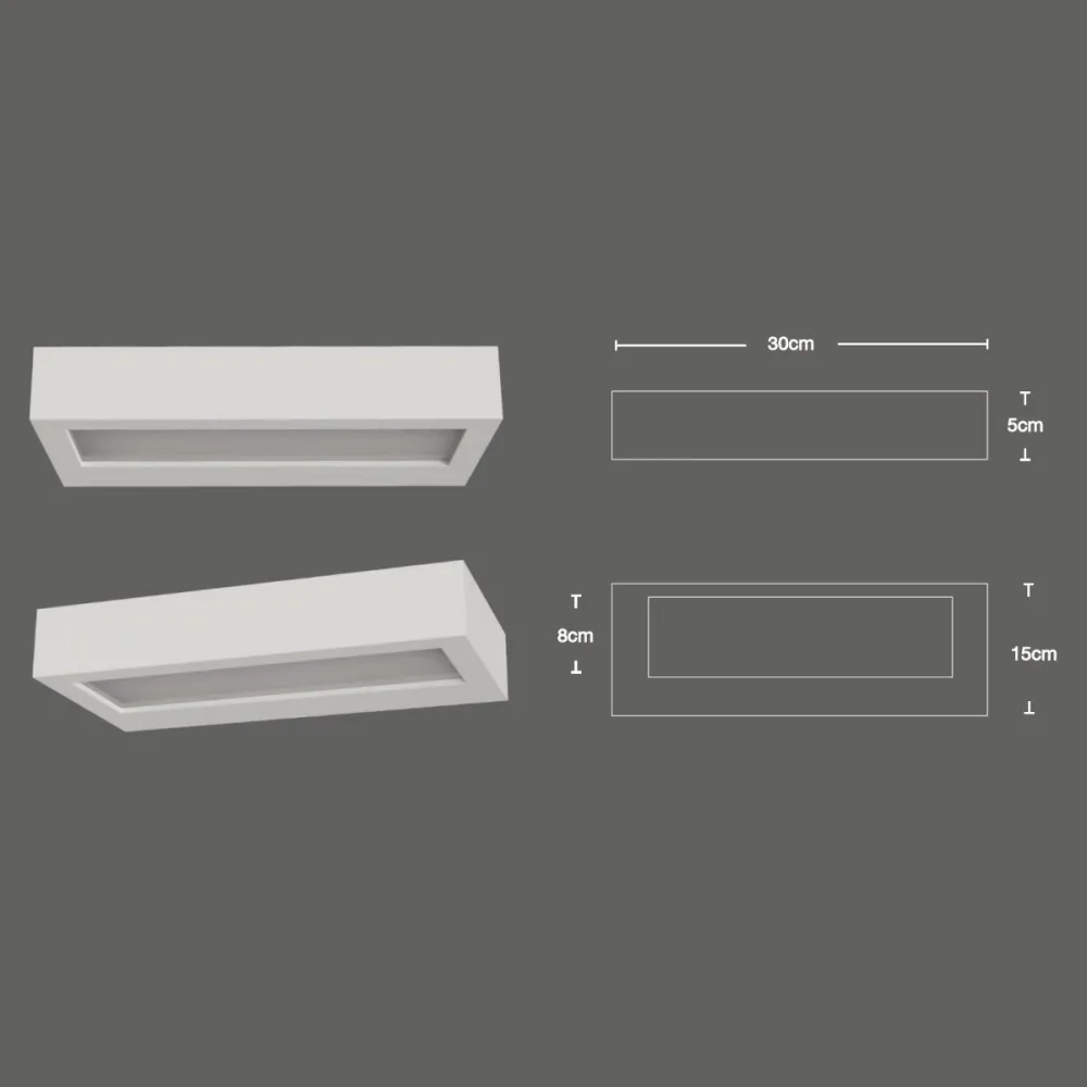 Applique gesso Lampadari Bartalini OTON G9 LED