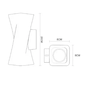 Gips Lampadari Bartalini IDUCILIF GU10 LED-Kronleuchter