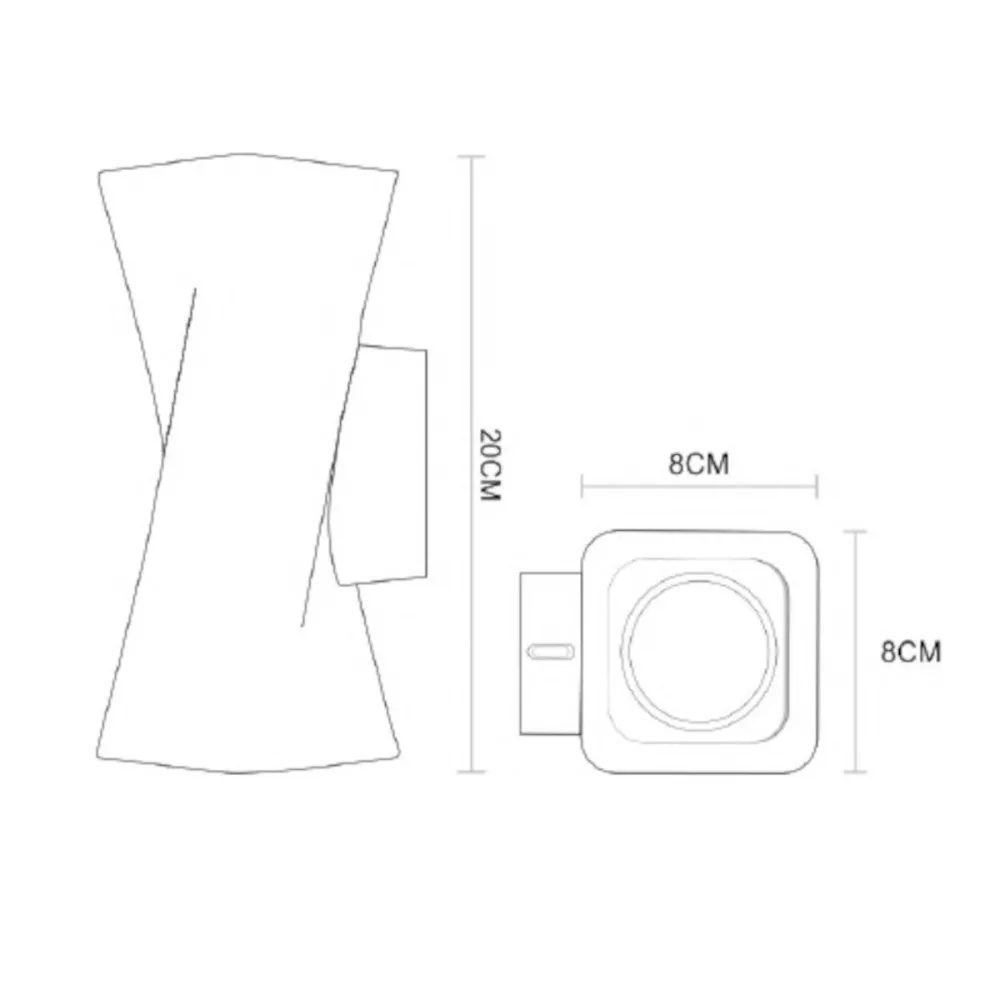 Applique gesso Lampadari Bartalini IDUCILIF GU10 LED