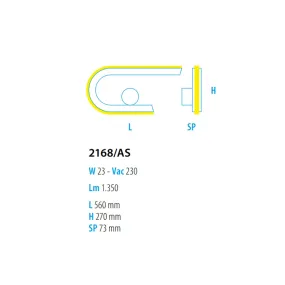 Applique led Fratelli Braga GLIFO 2168 AS
