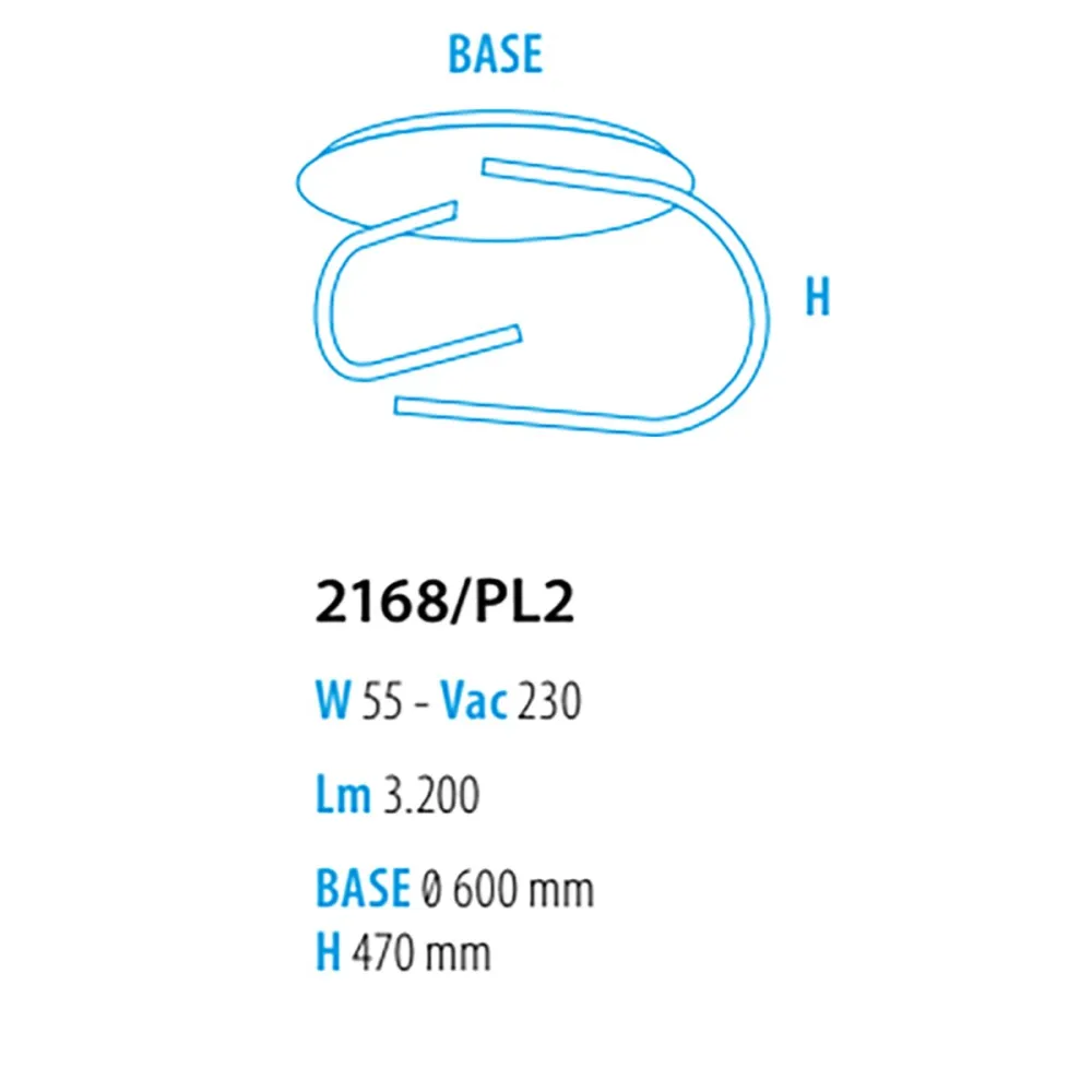 Plafonnier LED Fratelli Braga GLIFO 2168 PL2 C 24-13