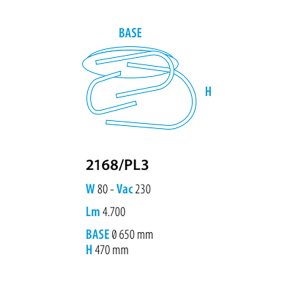 Plafoniera led Fratelli Braga GLIFO 2168 PL3