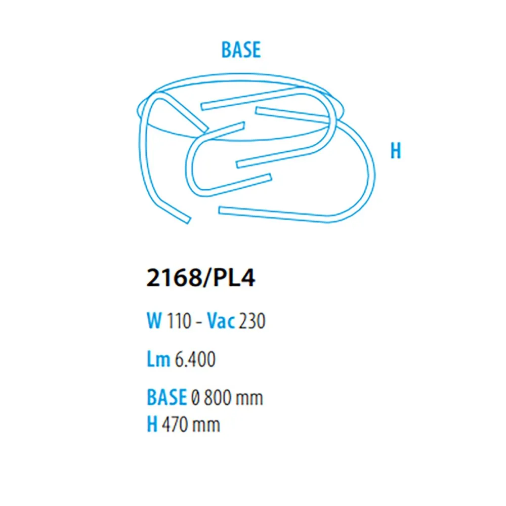 Fratelli Braga GLIFO 2168 PL4 lámpara de techo LED