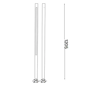 Lampe d'extérieur sur piquet Ideal Lux JEDI 306797 293196