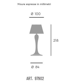 Abat-jour rechargeable FRIDA 97902 07 LED IP65