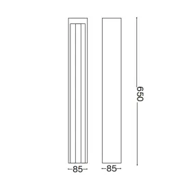 Farola de exterior moderna Ideal Lux KURT PT 306834 294025