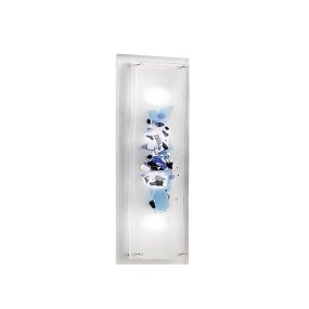 Plafonnier en verre coloré Familamp ABSTRACUS 325 AG