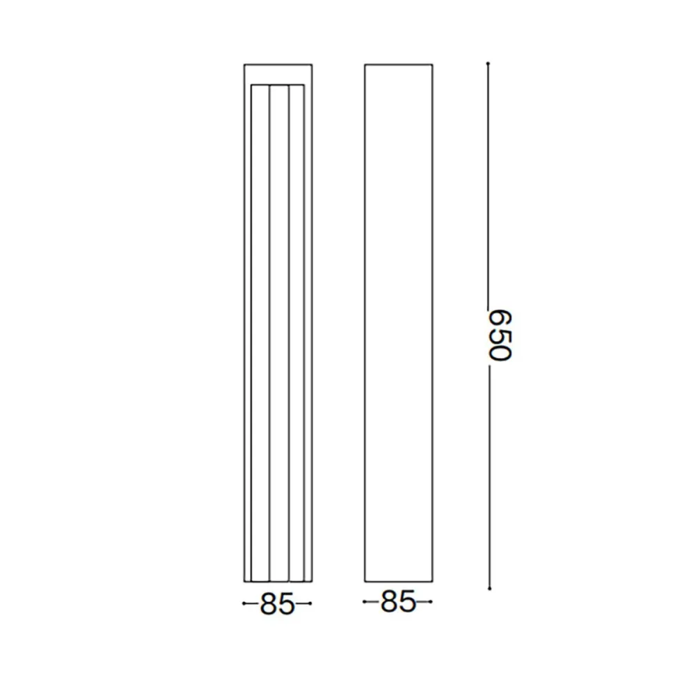 Lampadaire d'extérieur moderne Ideal Lux KURT PT 306872 293172