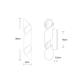 Applique gesso Lampadari Bartalini IDUCILA R7s LED