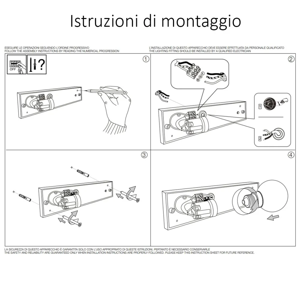 Aplique de exterior clásico Ideal Lux REX 1 AP1 213217