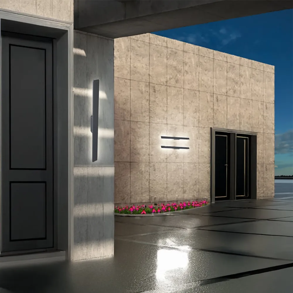 Applique moderno esterno Ideal Lux LINEA 104CM IP54 LED alluminio biemissione