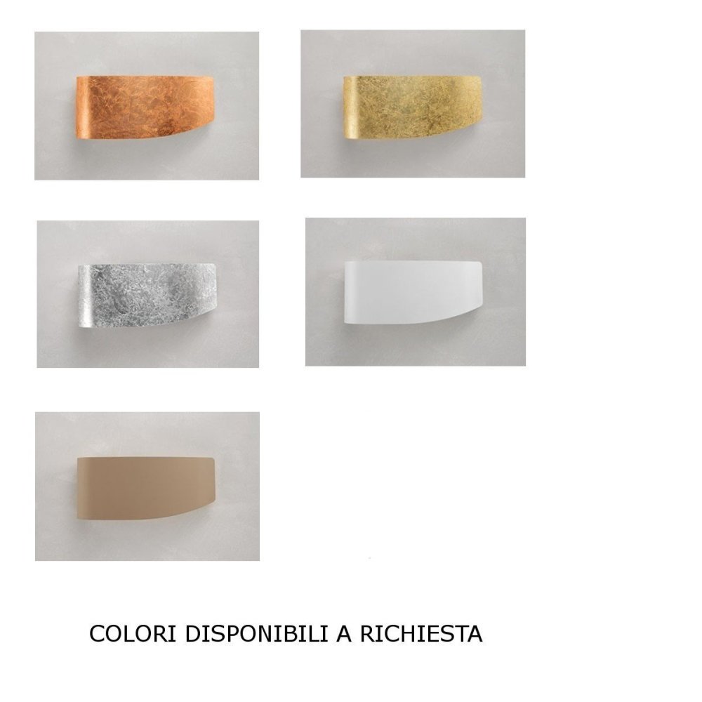 Applique moderna Fratelli Braga VIRGOLA 582 A E27 LED