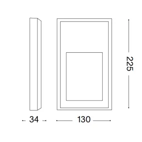 Luz de paso exterior Ideal Lux FEBE 268354