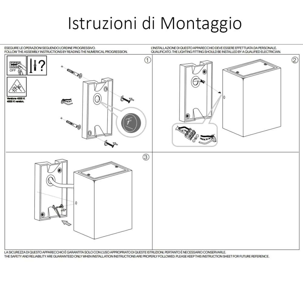 Applique esterno Ideal Lux ARGO 268316 268293