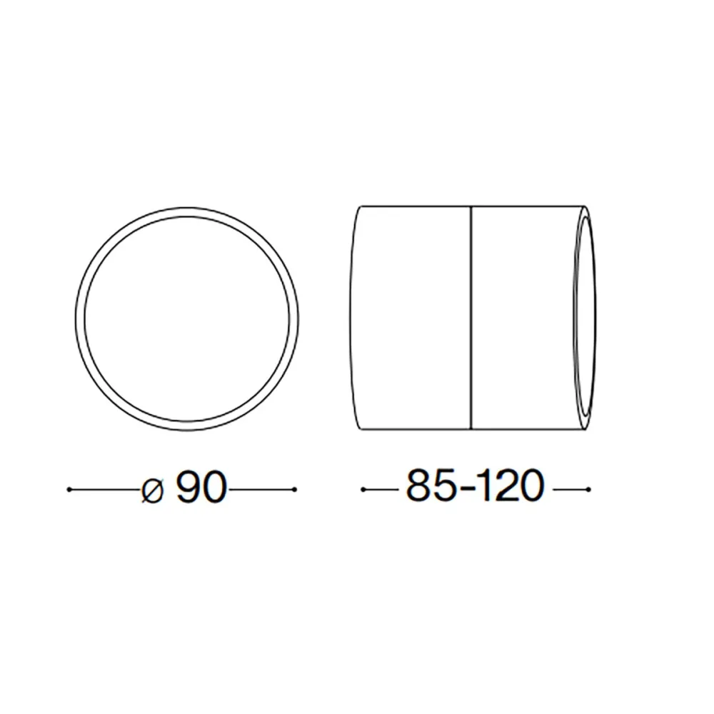 Applique esterno moderno Ideal Lux OMEGA AP ROUND