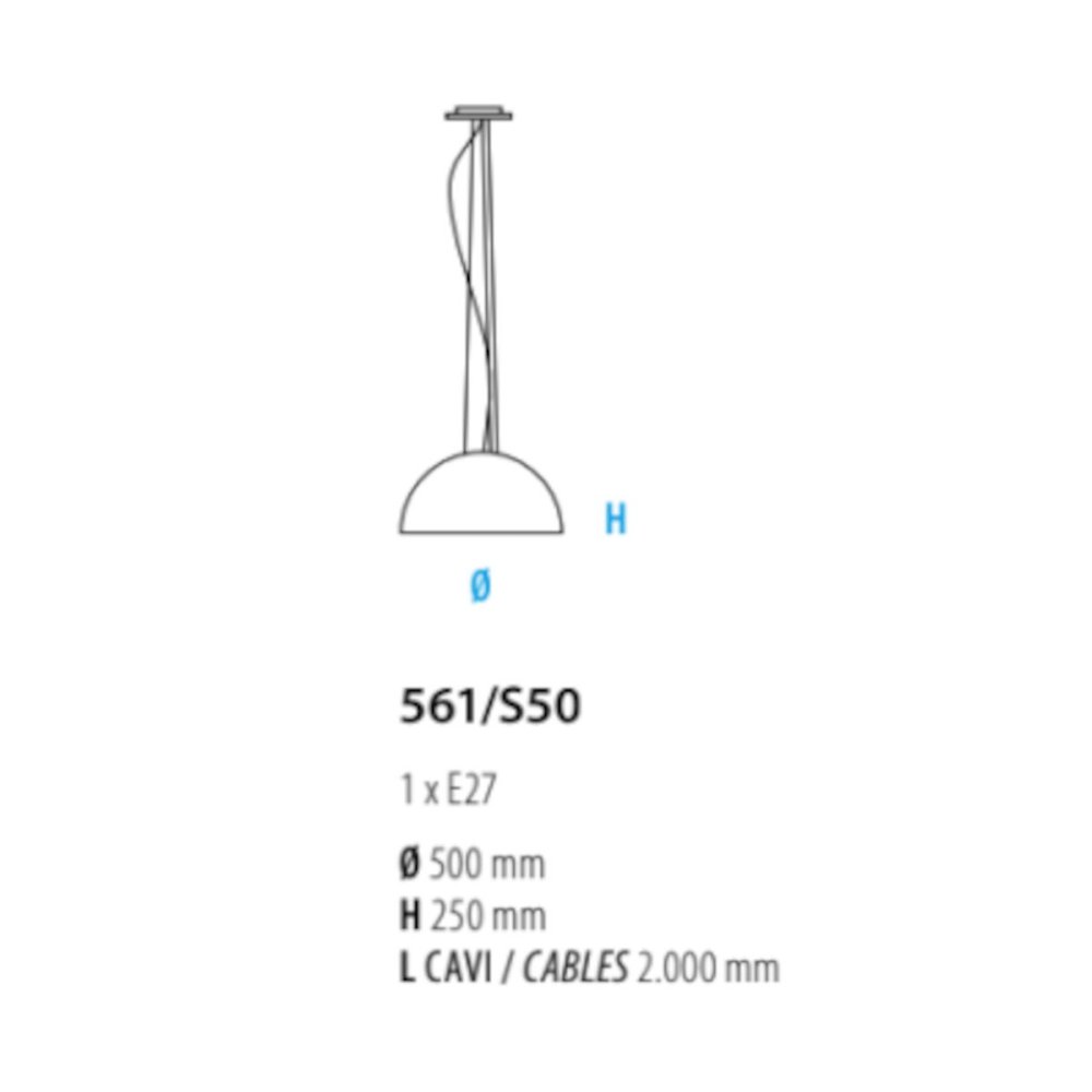 Lámpara de araña moderna Fratelli Braga DUNE 561 S50 E27 LED