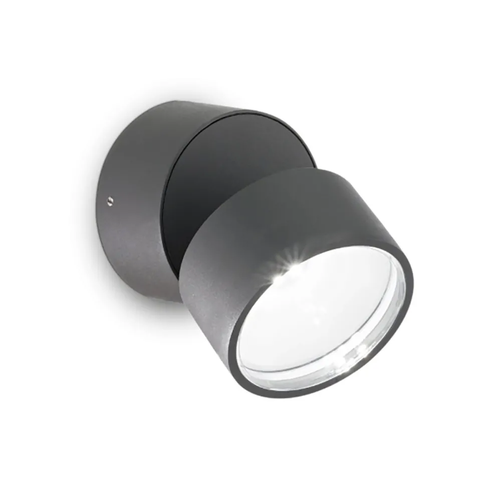 Aplique de exterior moderno Ideal Lux OMEGA AP ROUND 285450 285474