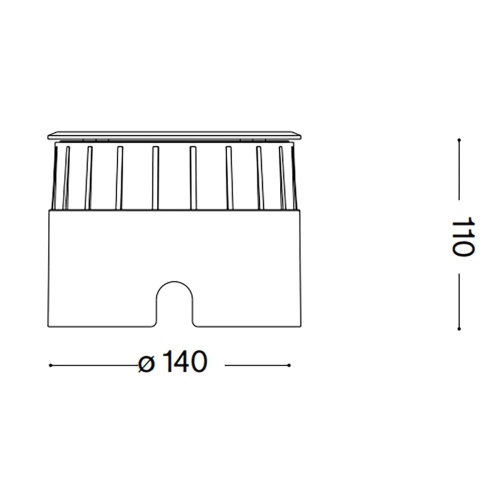 Foco empotrable exterior Ideal Lux FLOOR 255682