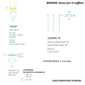 Fratelli Braga HUG 2159 S40-1 lámpara led moderna