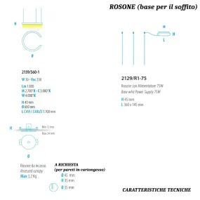 Lampadario led moderno Fratelli Braga HUG 2159 S60-1