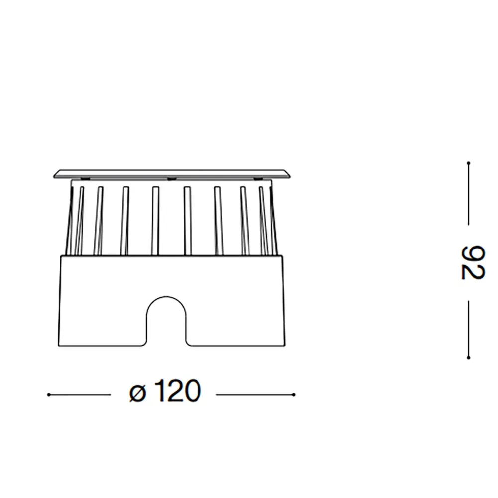 Ideal Lux FLOOR 255668 Außeneinbaustrahler