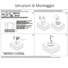 Spot incasso esterno Ideal Lux FLOOR 255651