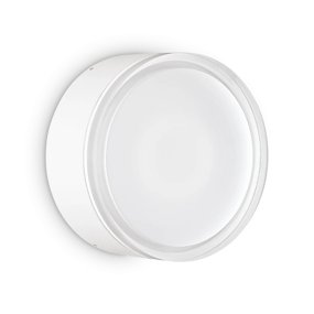 Applique esterno Ideal Lux URANO 168050 GX53 LED IP44 alluminio bianco acrilico