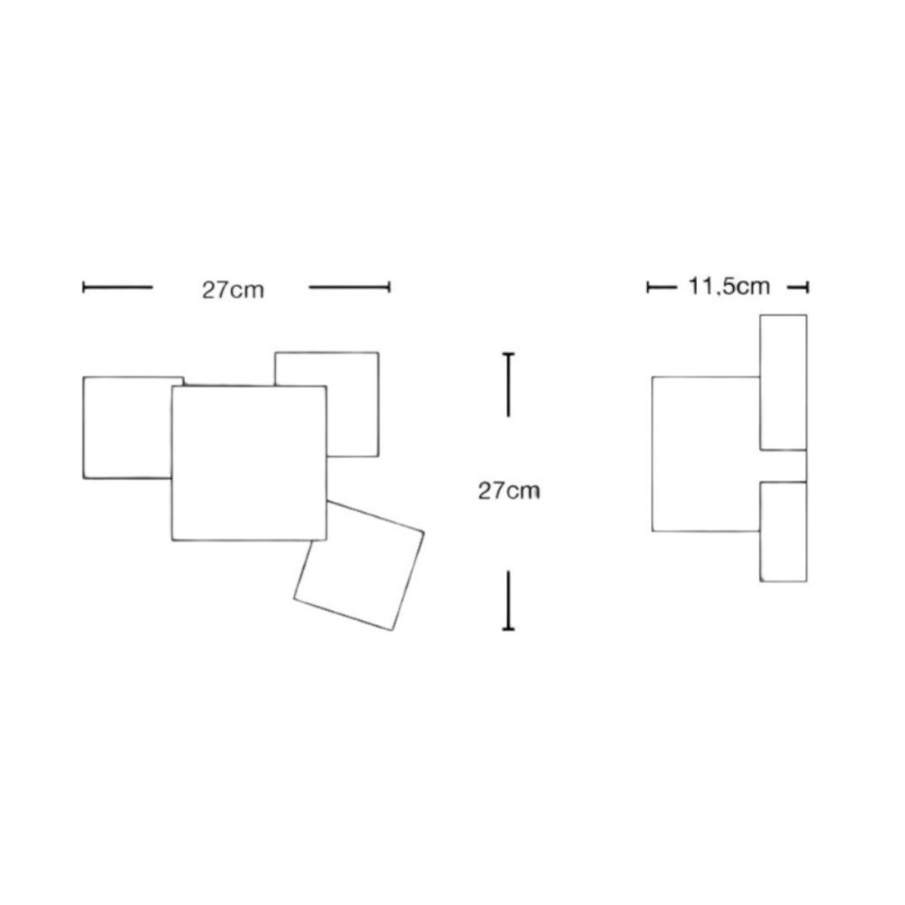 Applique gesso Lampadari Bartalini ISEJ AP16 G9 LED