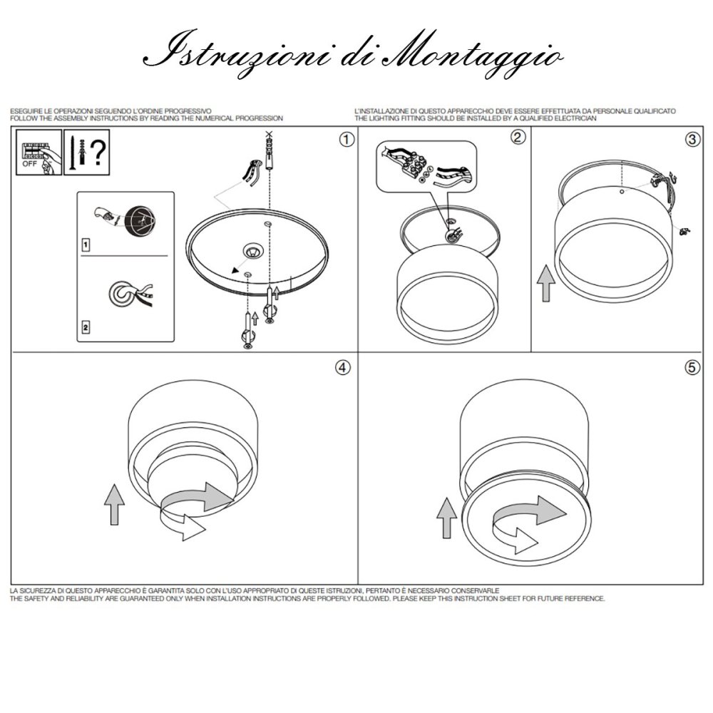 Aplique de exterior Ideal Lux URANO 168050