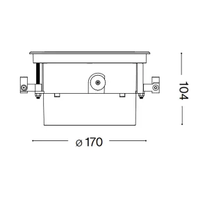 Foco empotrable exterior TAURUS 277028 Ideal Lux