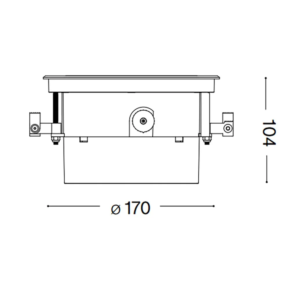 Foco empotrable exterior TAURUS 277028 Ideal Lux