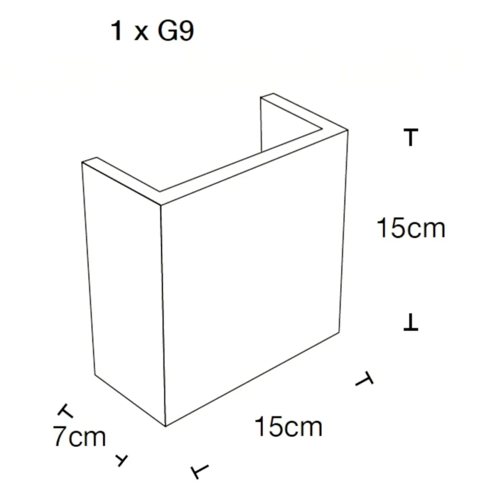 Gips Lampadari Bartalini ETNAD C16 G9 LED-Kronleuchter