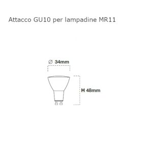 Einbaustrahler Lampadari Bartalini EAG FP15 GU10 MR11 LED