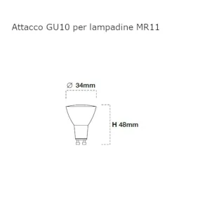 Faretto incasso Lampadari Bartalini EAG FP15 GU10 MR11 LED
