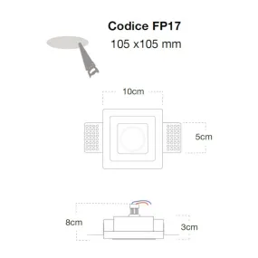 Faretto incasso Lampadari Bartalini IREOB FP17 GU10 MR11 LED