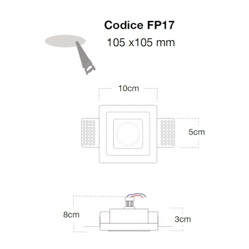 Foco empotrable Lampadari Bartalini IREOB FP17 GU10 MR11 LED