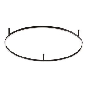 Plafoniera led Ideal Lux ORACLE SLIM PL D090 341996 341989 5350LM LED anello alluminio