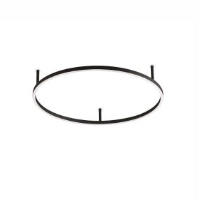 Plafoniera led Ideal Lux ORACLE SLIM PL D070 341958 341941 4350LM LED anello alluminio