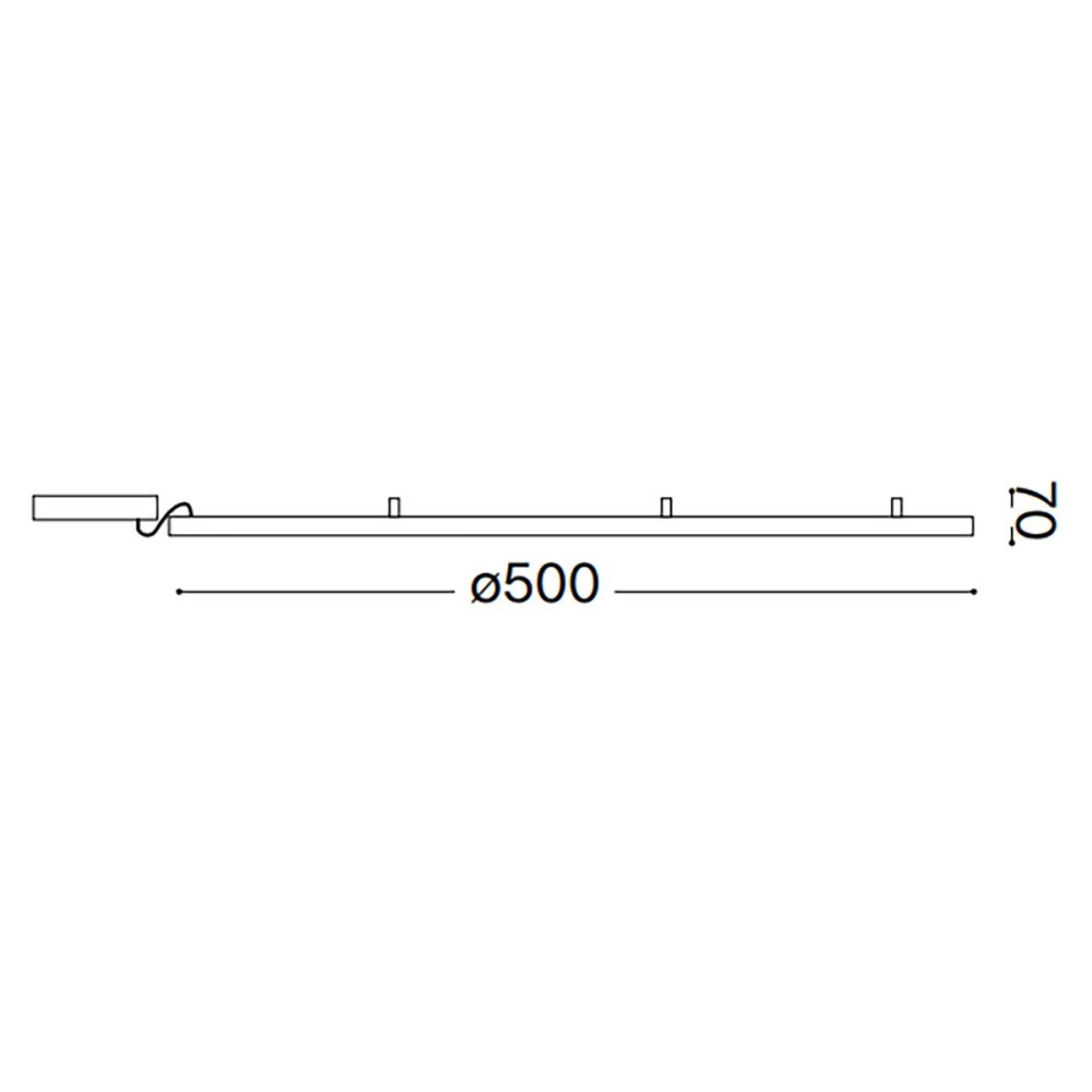Plafoniera led Ideal Lux ORACLE SLIM PL D050 341910 341903