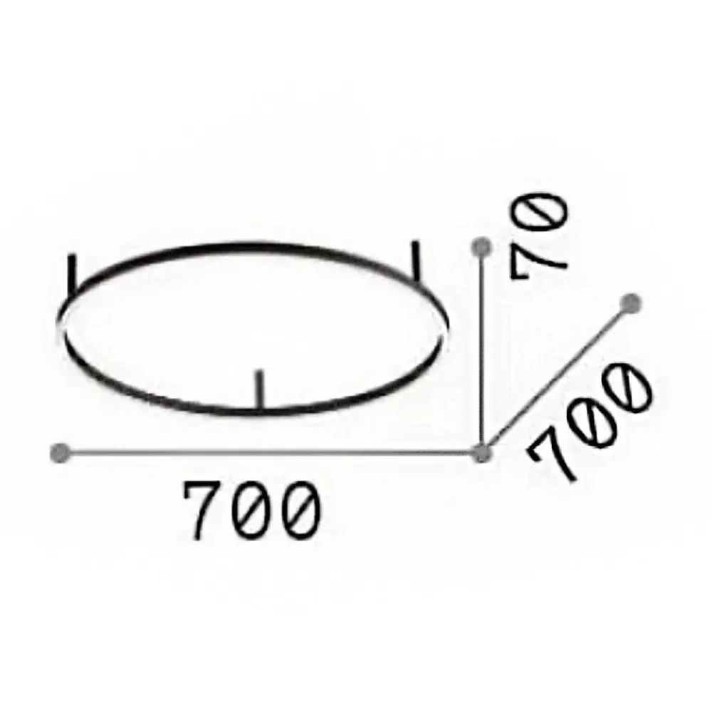 Plafonnier LED Ideal Lux ORACLE SLIM PL D070 341958 341941