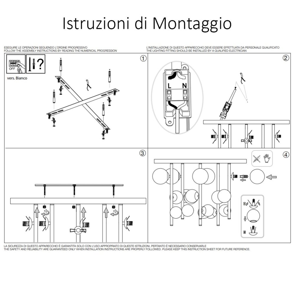 Plafoniera led Ideal Lux PERLAGE 328393