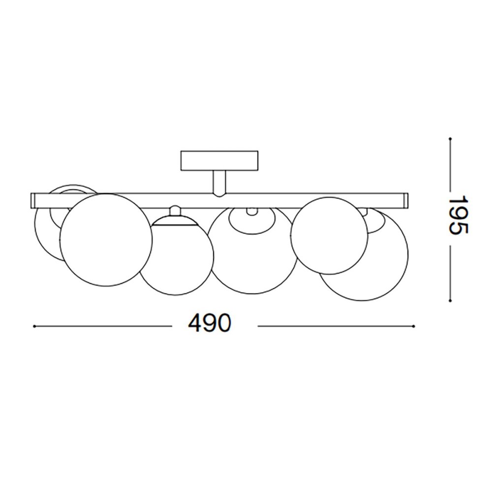 LED-Deckenleuchte Ideal Lux PERLAGE 327822