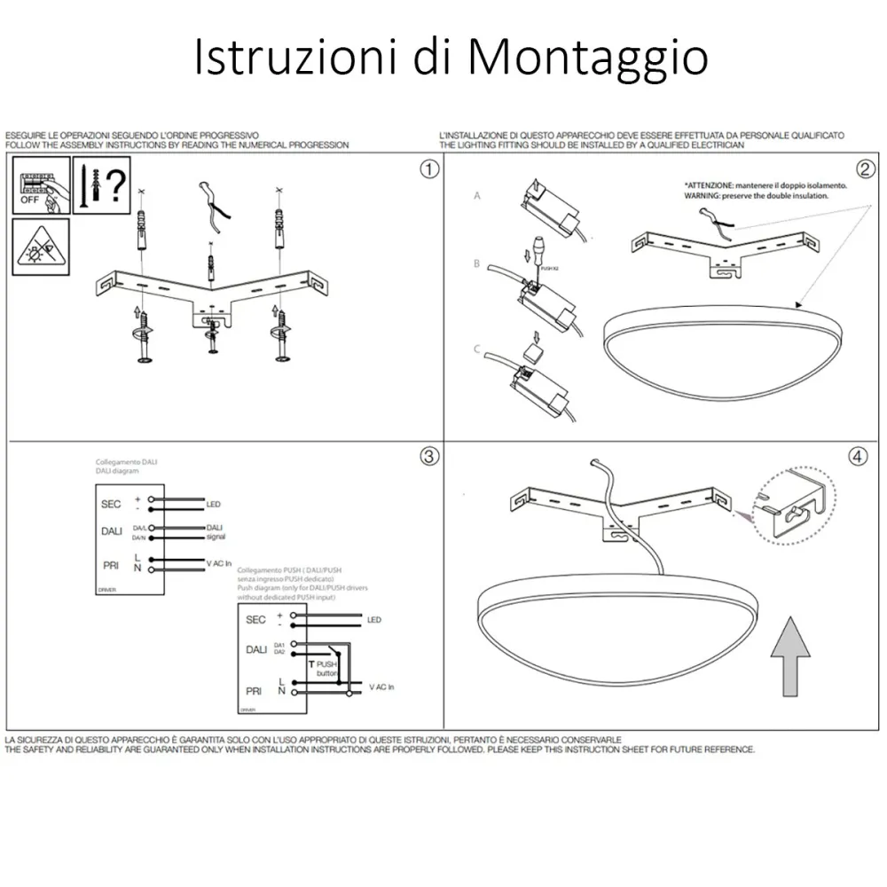 Plafoniera classico led Ideal Lux GEMINI PL D061 328065