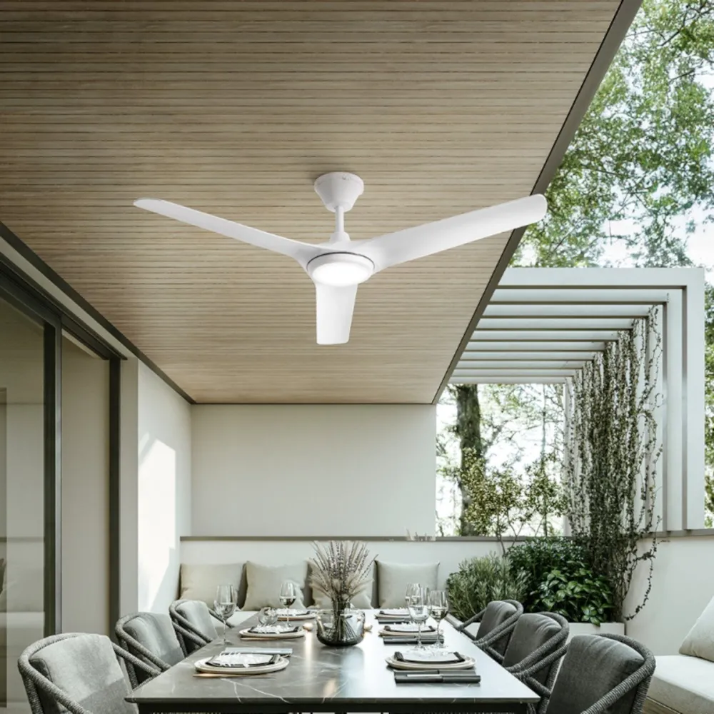 Ventilador de techo moderno Perenz NOVA 7194 BCT LED IP66