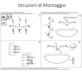 Lámpara de techo LED moderna Ideal Lux GEMINI PL D081 328072 328089