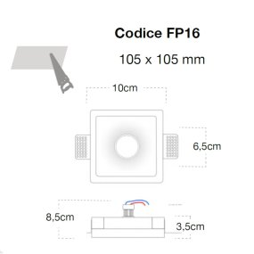 Foco empotrable Lampadari Bartalini INIC FP16 GU10 MR11 LED